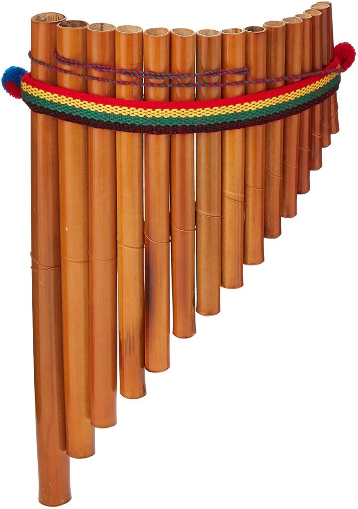 Flauto Indiano Per Musica Set 2 Flauti Indiani In Bambù - Bansuri Fipple E Trasversale, 35.6cm, Per Principianti E Professionisti Bansuri Fipple E Traverso - Foto 2